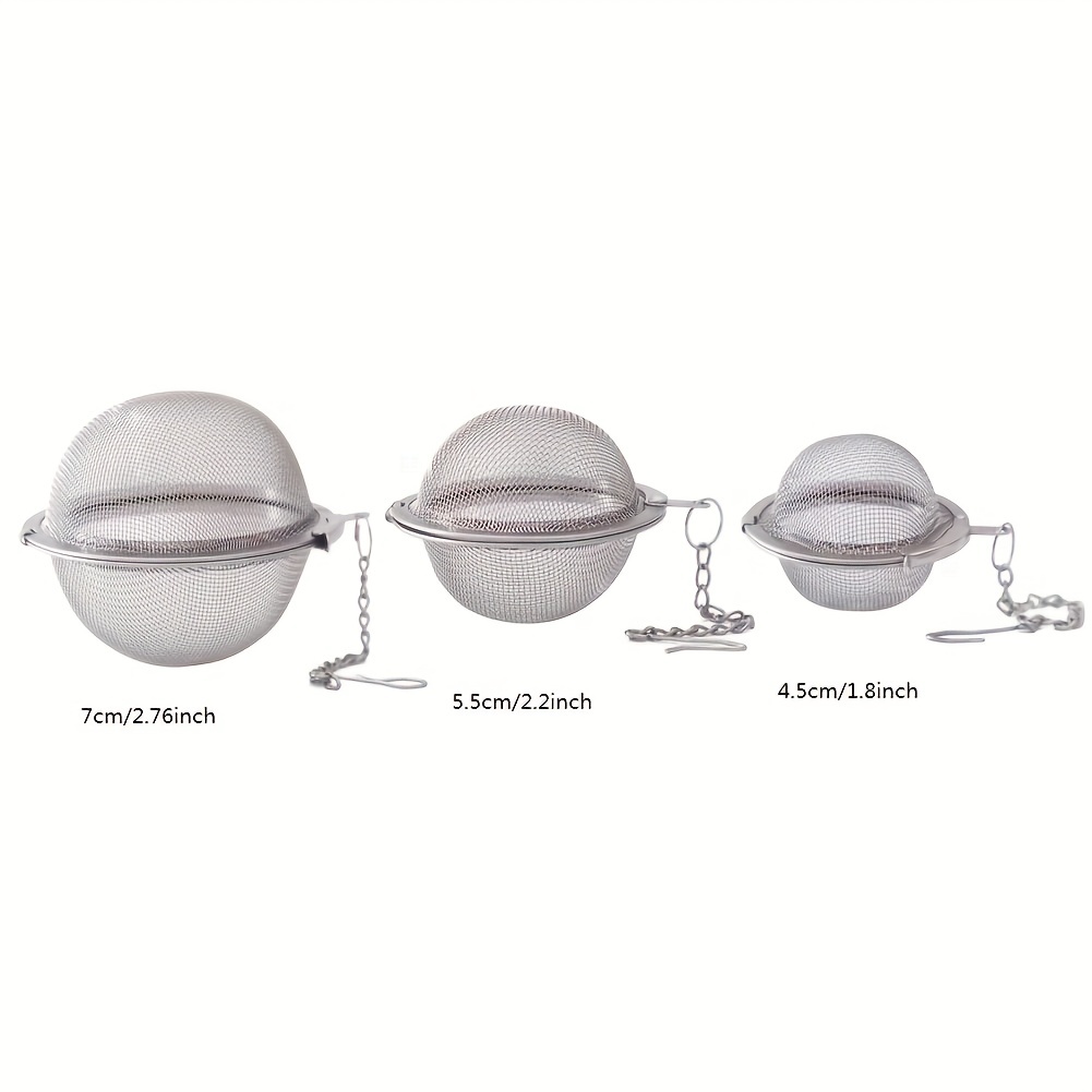 TEMU 3pcs Stainless Steel Seasoning Balls, Tea Strainers, Flavoring Balls For , The Best Gifts For Father's Day, Mother's Day, Weddings, Parties,