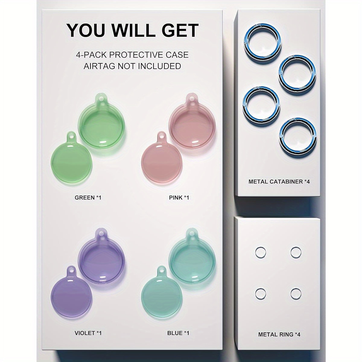AirTag 3パック 3 PACK Smart Air Tag GPS Bluetooth Tracking for Keys/ IOS