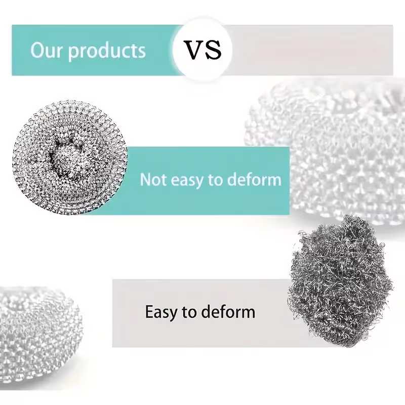 7pcs stainless steel brush set with 5 replaceable sponges heavy duty wire scrubbing pads long and short handles suitable for kitchen bathroom and toilet cleaning manual utensil cleaner durable and easy to clean kitchen cleaning tools Product details 1