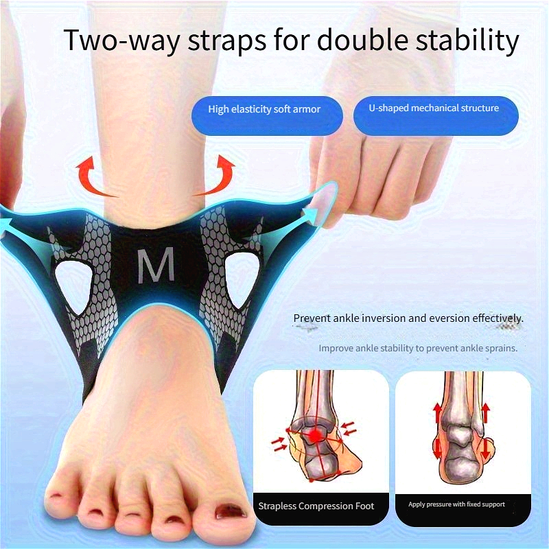 ankle support brace heavy duty compression fit   elastic and soft suitable for   men and women ideal for basketball running and fitness training   for