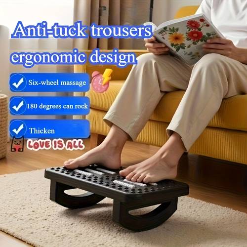 Multifunctional Footrest for Office, Anti-cross-legs Footrest, Footrest for Resting Legs, Footrest for Massage