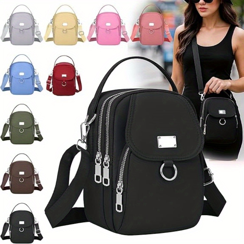 TEMU Women Crossbody Bag Small Multiple Pockets Shoulder Phone Bags Phone Pouch Wallet Purses For Work Messenger Bag