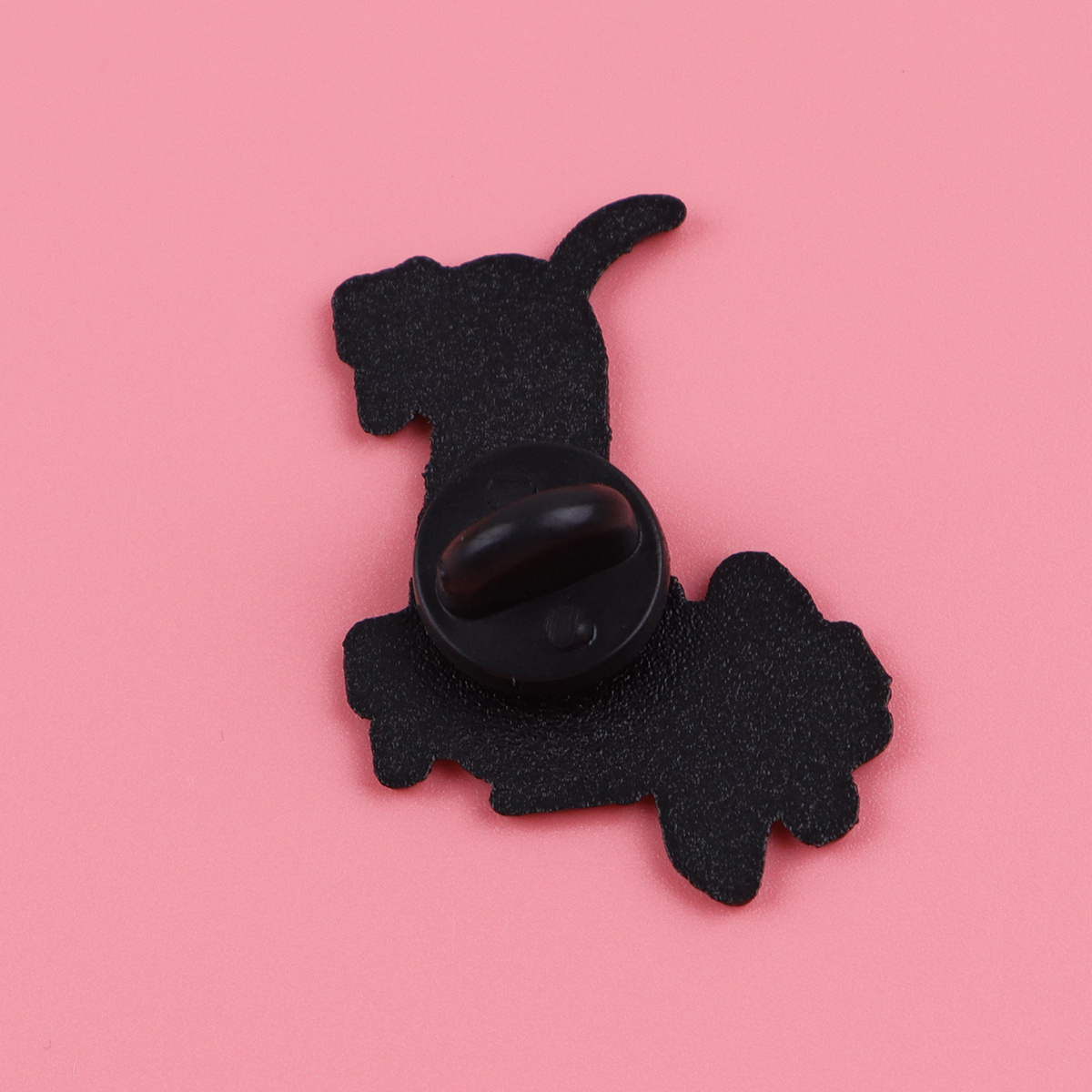 Pink Cowboy Hat Dachshund Pin with Silicone Back Buckle