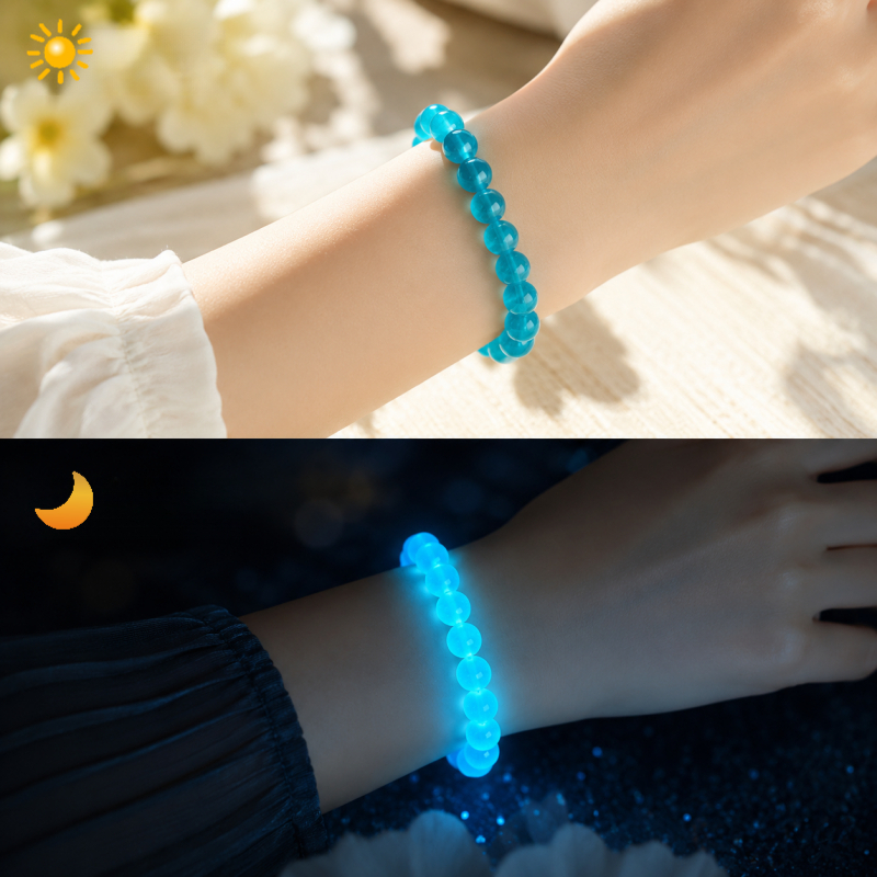 Image of Luminous Bracelets, Blue Fluorescent Bracelets, -the-dark Bracelets, Blue Bracelets, Unisex Bracelets That Glow In The Dark After Absorbing Light, Gifts For Girlfriends And Female