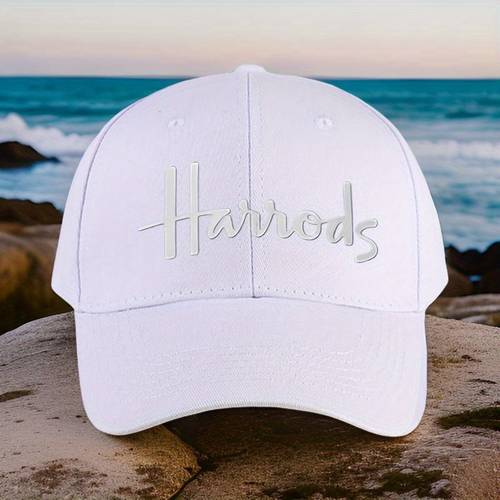 1 gorra de béisbol bordada de , 100% poliéster, ajustable, unisex, lavable a , tejida, ideal para deportes, senderismo, viajes y actividades al aire libre.