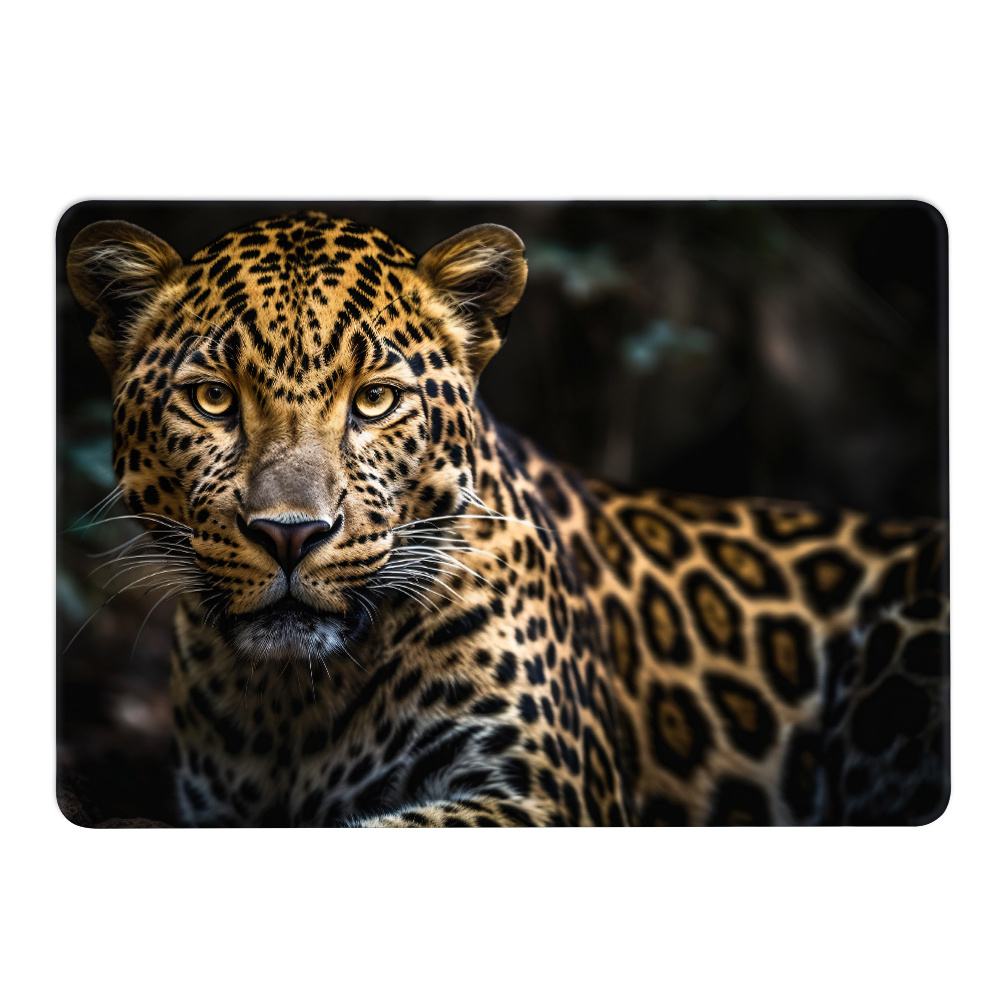 Leopard Print Laptop Case for MacBook Air 15, Hard Shell