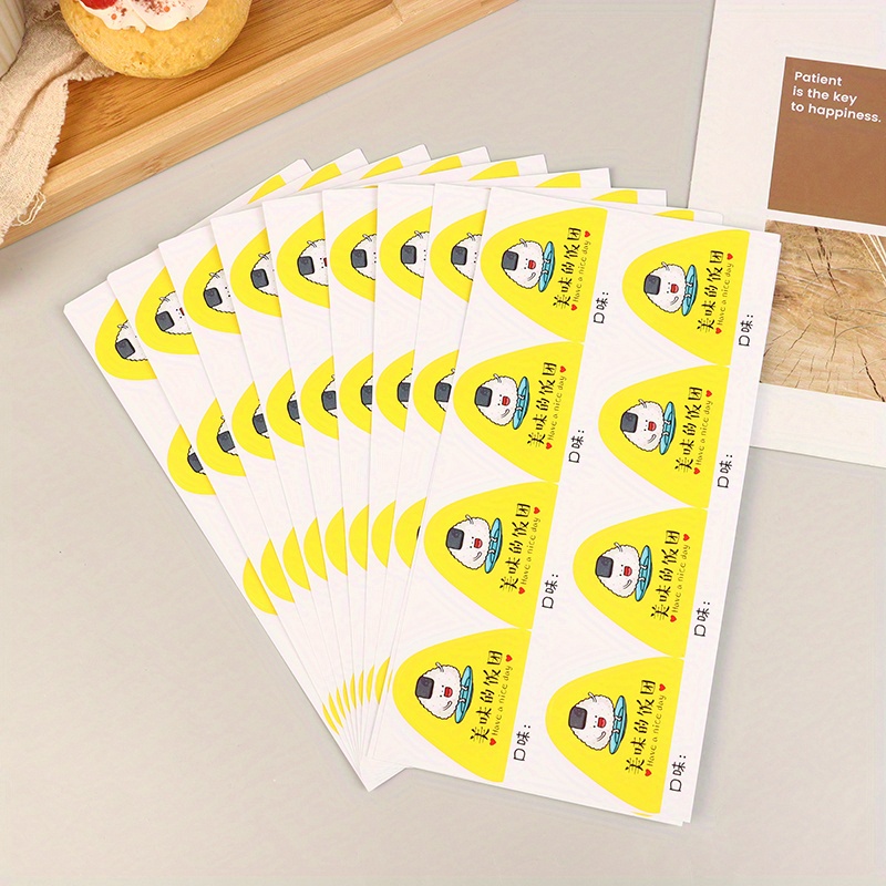 TEMU 80pcs/10sheets Triangle Rice Ball Packing Bag Stickers Seaweed Onigiri Sushi Bag Stickers Sushi Making Mold Tools Bento Additions