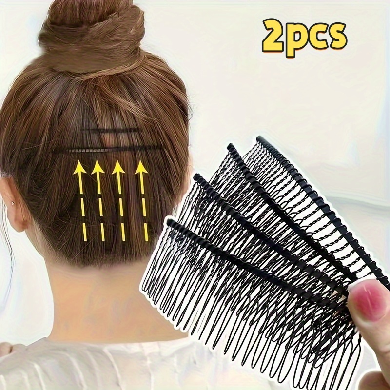 2-pack Simple Alloy Hair Clips- Solid Color, , Suitable For Taming Messy Hair, Non-slip Rectangular Hair Clips, Make Your Hair Smooth And Tidy