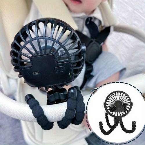 creative octopus foldable mini fan silent mini ventilator desktop and outdoor cooler travel accessory holiday gift