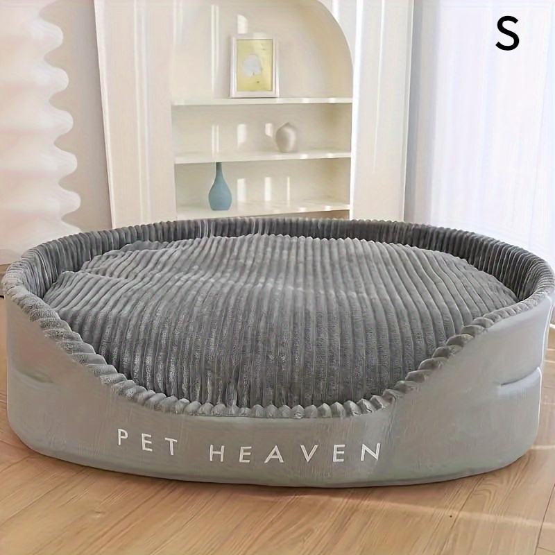 Durable& Thickened Comfort Dog Bed- All-Season for Large to Breeds, Easy Clean with Letter Print Design, Washable - Image 3