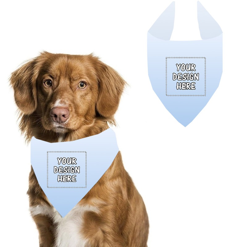 TEMU 1pc Personalized Dog Scarf, 24.8 X 11 Inches Adjustable Pet Necktie, Custom Decorative Accessory Suitable For Holidays, Home Use, And Outdoor