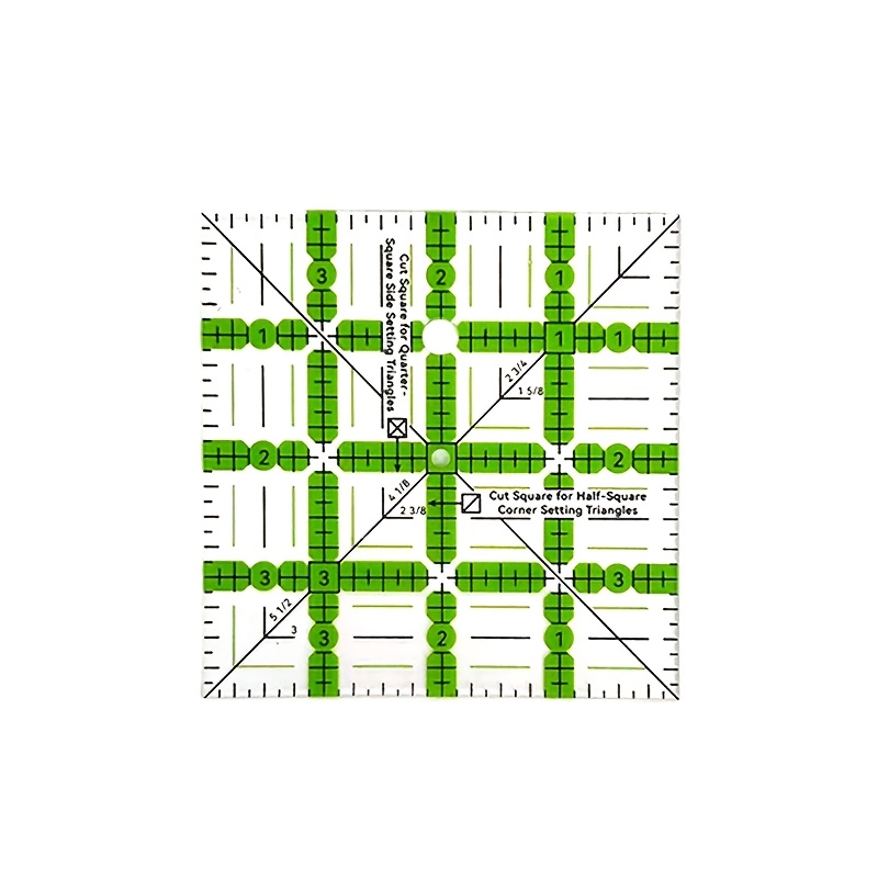 TEMU Règle carrée patchwork en acrylique, utilisée pour couper