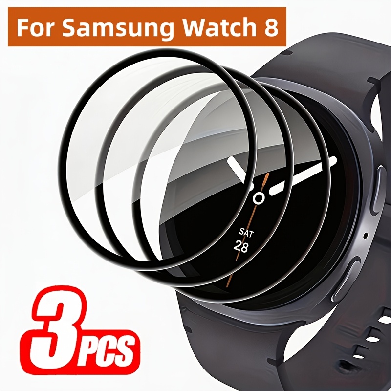 TEMU 3pcs Set, Compatible With Galaxy Watch 8 40mm/44mm/8 Classic/ultra 2025, Composite Film Screen Protector, 3d Full Coverage Hd Screen Protector,
