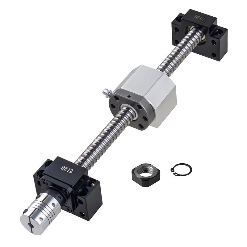 Sfu1605-1550mm Ball Screw Threaded Spindle Stainless Steel Linear Guide With Bk12/ Support, Dsg16h Nut Housing And Ball Nut And Coupling For Engraving Machine