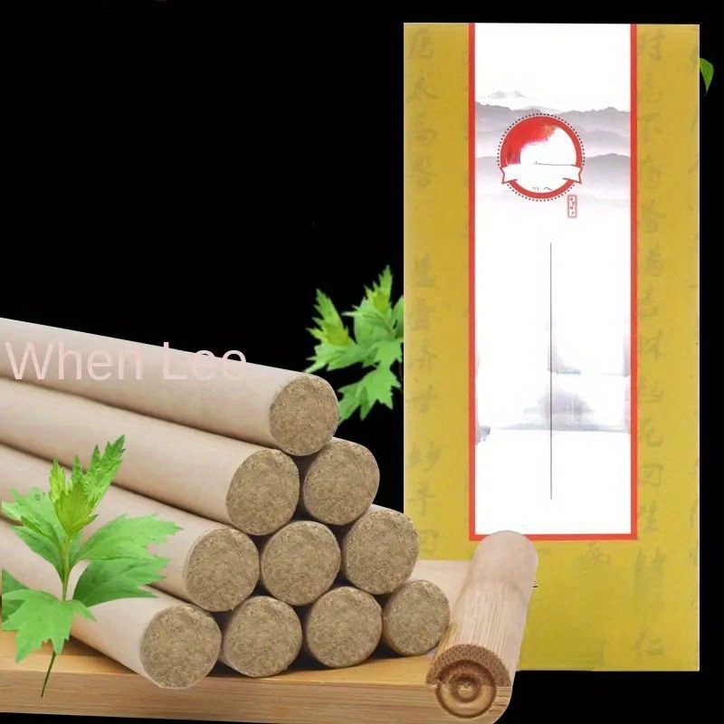 10-pack box of Qichun Chen Ai Chuan (a type of traditional Chinese medicine) - Ai acupuncture for health preservation and wellness care. Qichun Ai Chuan (a kind of traditional Chinese medicine) - 10-year-old Ai herb Ai Chuan. Suitable for home care and wellness preservation.