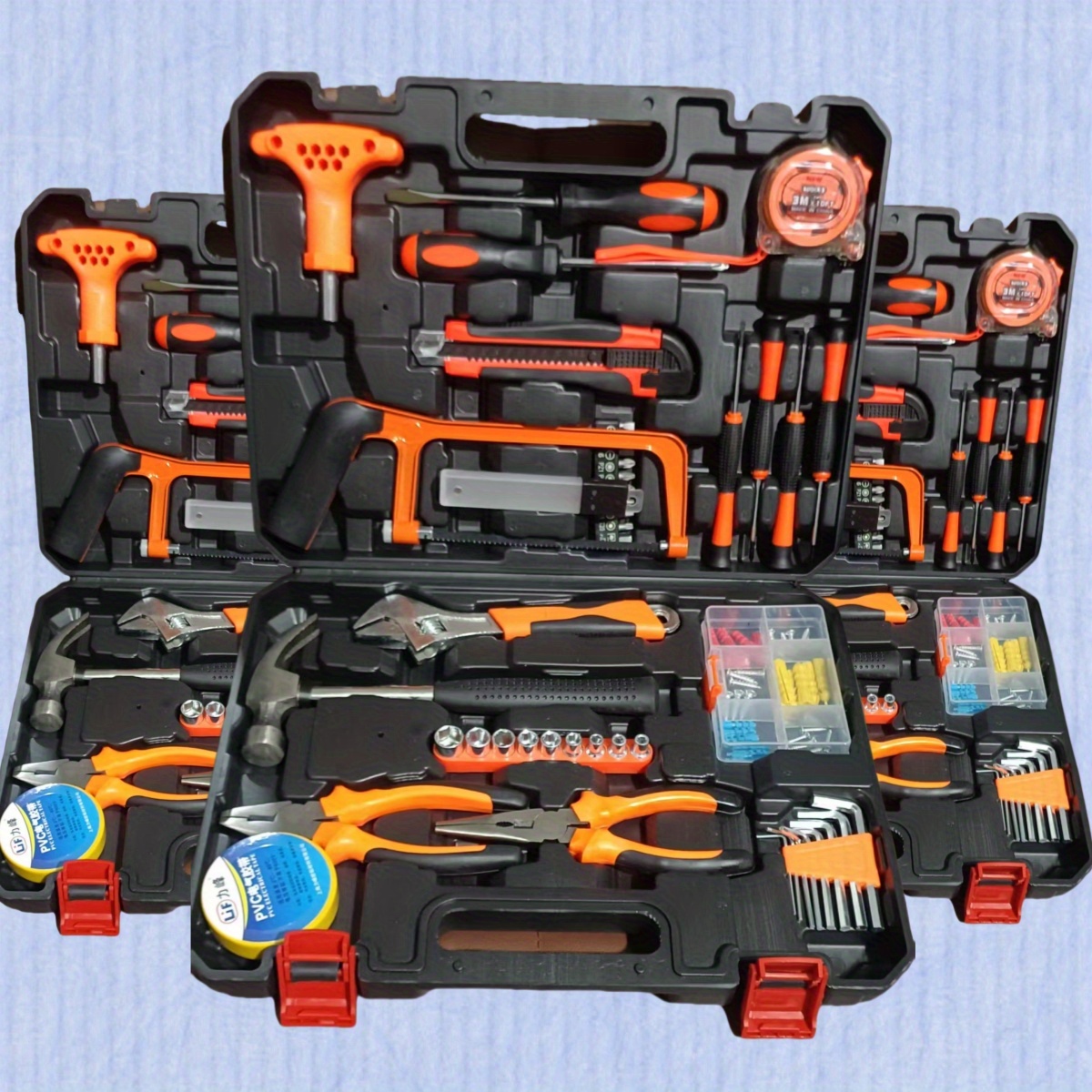 Juego de Herramientas para Reparación Automotriz y Hogareña con Caja Portátil - 105 Piezas