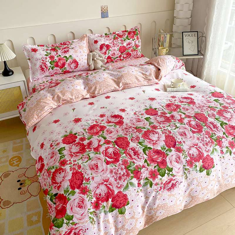 TEMU 1pc Light Floral Duvet Cover (pillowcase Not Included), Made Of Soft Brushed Breathable And Skin-friendly, Resistant To Pilling And Machine