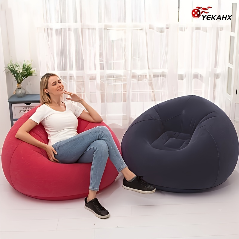 comfortable inflatable bean bag chair ergonomic Temu