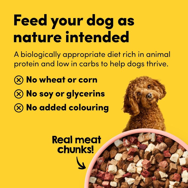 Freeze- Dried Raw Ocean Fish Recipe Dog Food, Protein Rich, Includes Kibble, Non- GMO, No Wheat or Corn, 1.8kg - Image 5