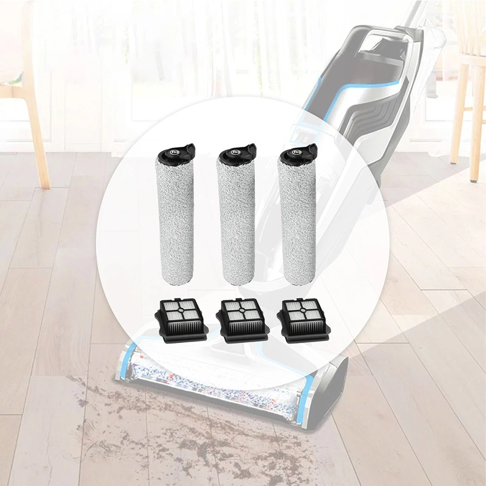 Attachments For Vacuum Cleaners, Compatible With The S5/2.0 Kit That Includes 3 Brush Rollers And 3 . The High-density Bristles Are For Cleaning Without Harming The Floor And Are Washable