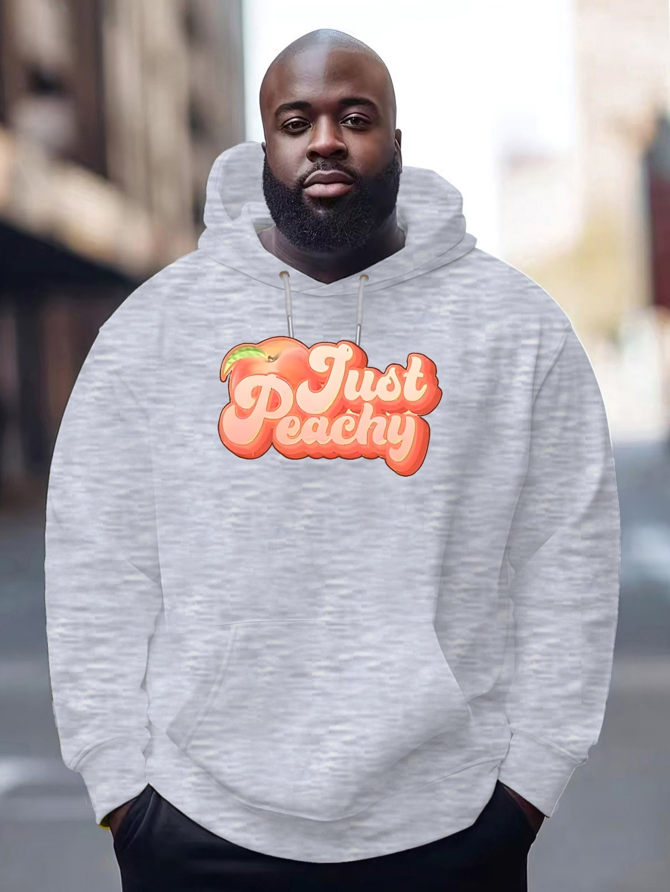 herren hoodie pfirsich grafik gemütliches plüsch Temu Germany