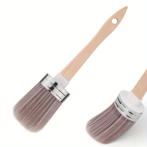 1pc of a 1 97 inch chalk brush suitable for furniture painting milk paint applications wall trim and wood painting tasks for crafts and waxing