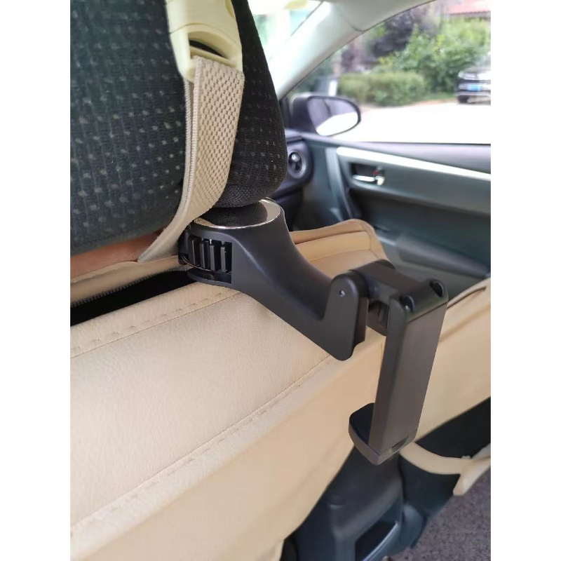 Image of A Adjustable Car Seat Phone Holder With A Headrest Mount - Made Of Durable Abs Material, Waterproof, Compatible With Cars, Providing A For Road Trips And Commuting, Car Phone Holder