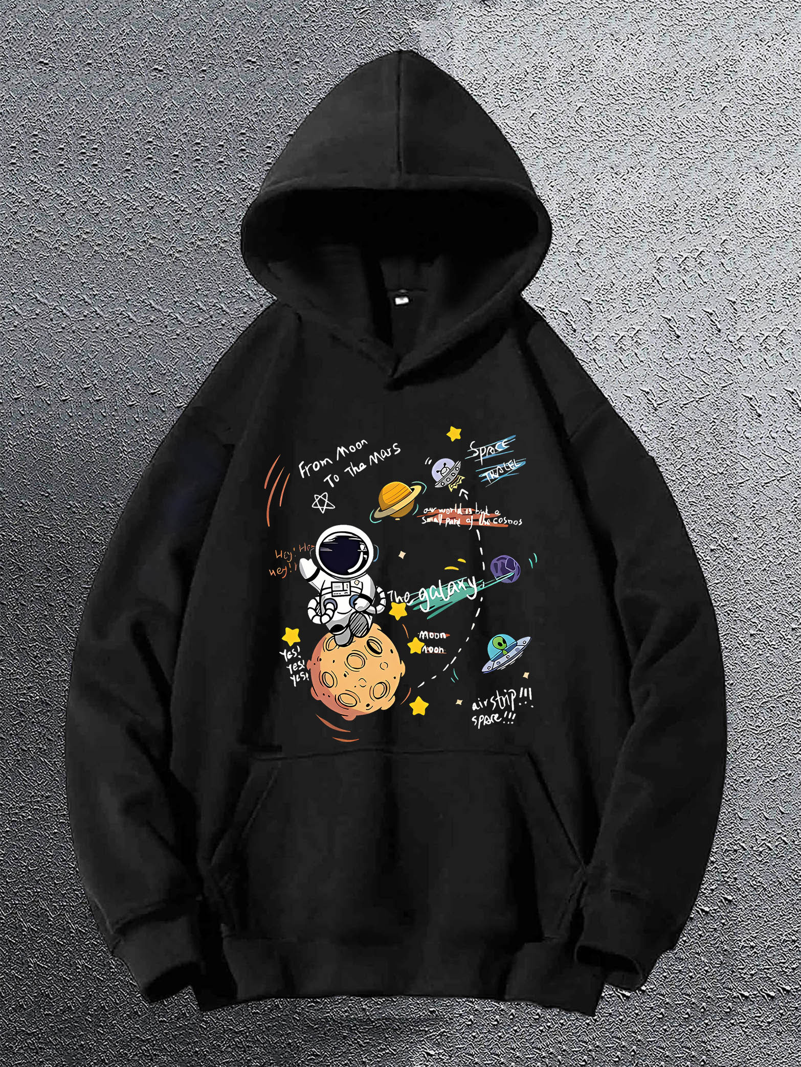 astronaut print hoodie cool hoodies men casual pullover Temu