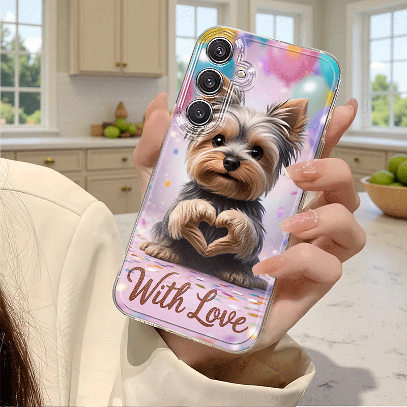 Etui za telefon - Etui za telefon Yorkshire Balloon Love , primeren za Samsung Galaxy A02 A03S A04 A05S A06 A13 A14 A15 A16 5G A21S A22 A23 A24
