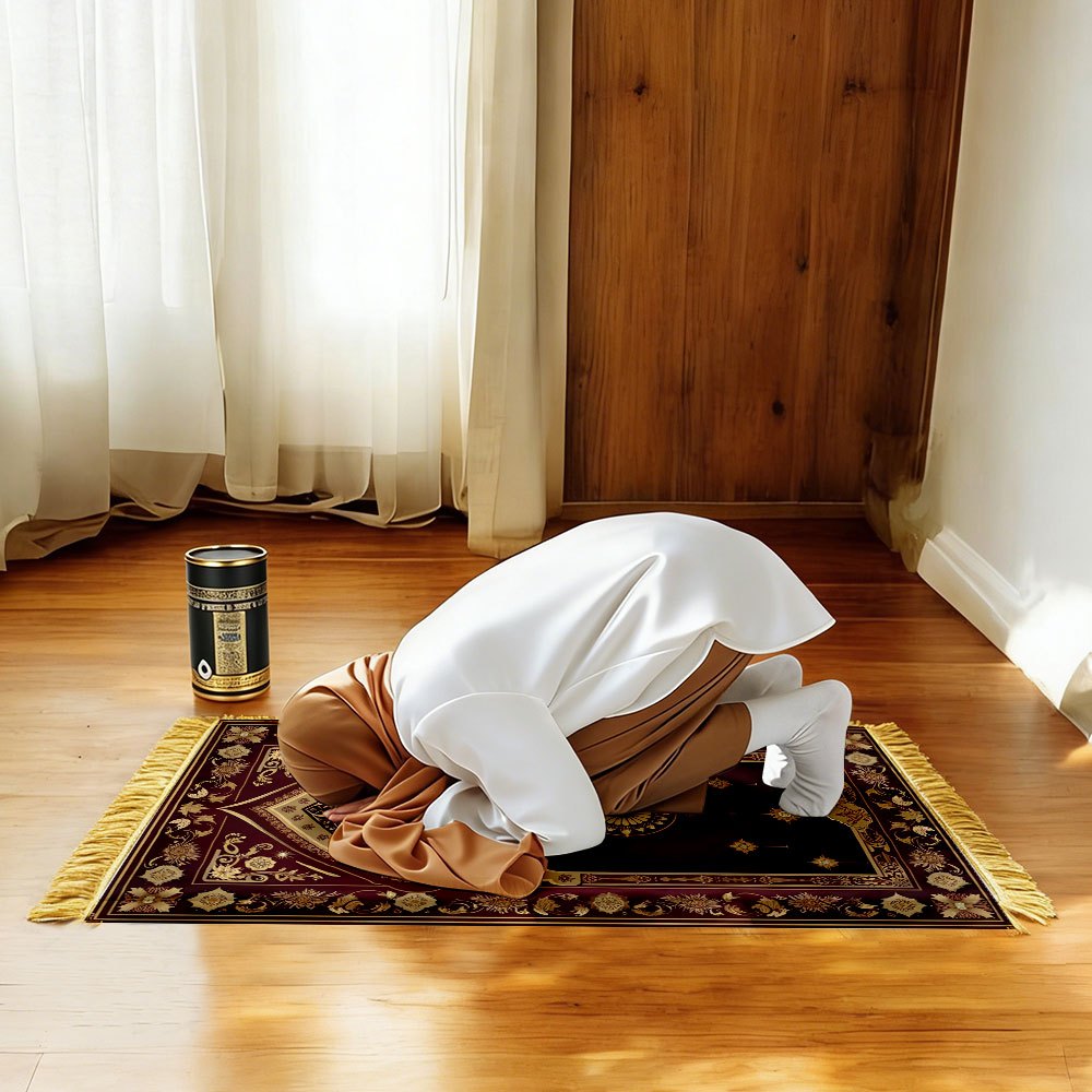 1pc 2d flat prayer mat muslim prayer mat islamic praying mat lightweight travel foldable portable prayer mat Product details 3