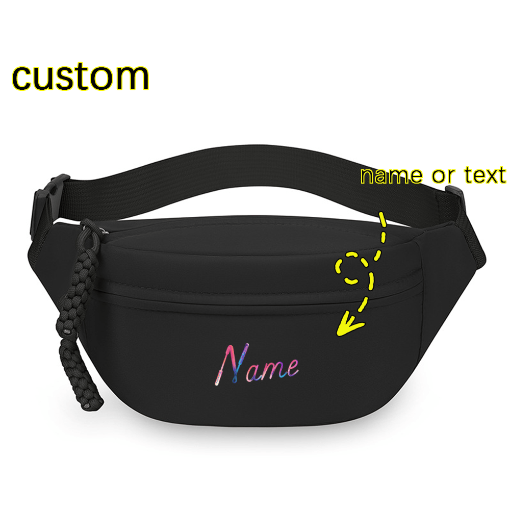 TEMU A Customizable Waist Allows For Personalized Colorful Text - Lightweight And Portable, In Multiple Colors, Featuring A Foldable Design, Unisex