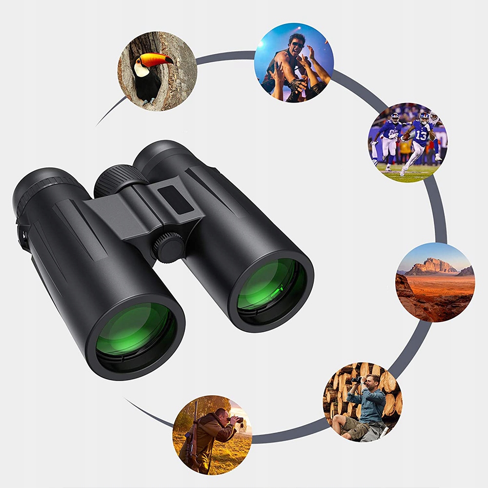 10x42 Binoculars With Mobile Phone Clip And Neck Strap Are Suitable For Bird Watching, Hunting, Sporting Events, Concerts And Outdoor Wildlife Viewing And Long-distance Observation
