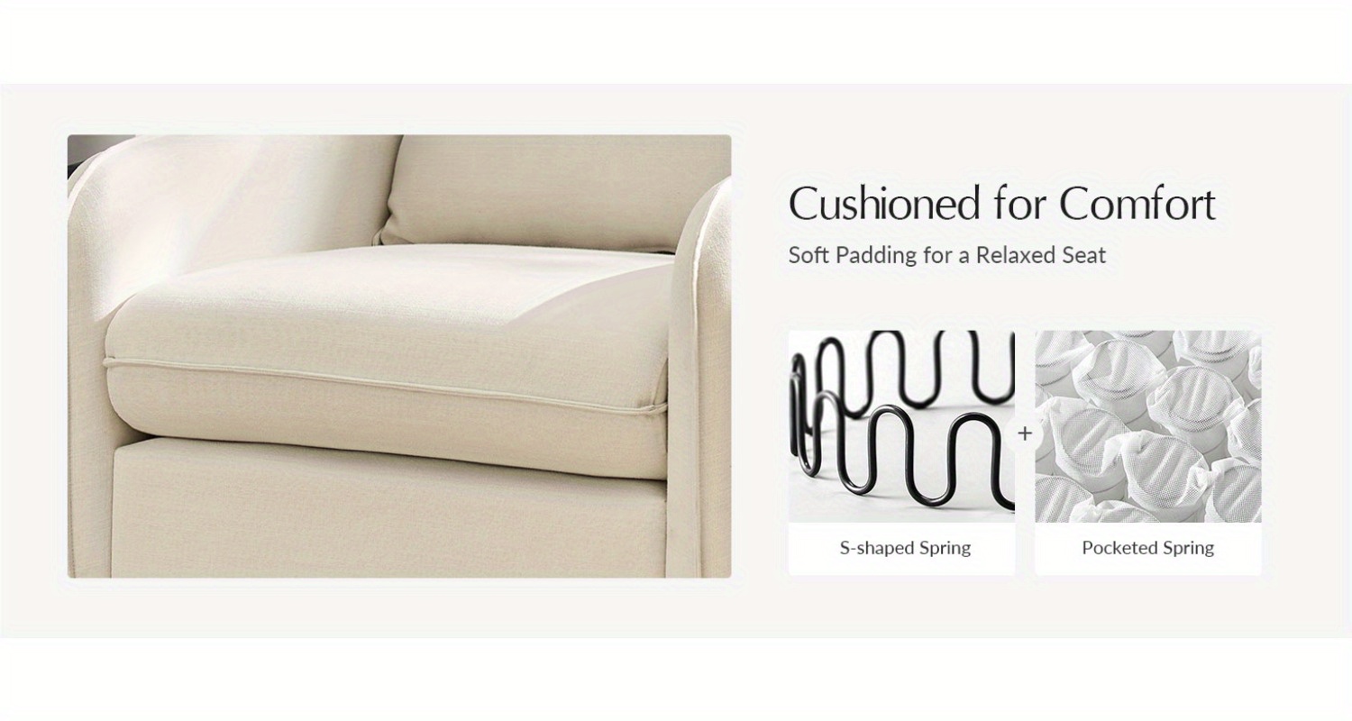 Modern Woven Rattan Accent Chair with Wooden Armrests & Legs - Detachable Cushion, Upholstered Seat, Natural Brown Finish for Living Room, Bedroom, or Makeup Room - Easy Assembly, Durable Polyurethane & Hardwood Construction, Bedroom Seating, Elegant Seating Option, Sturdy Construction, Home Decor Lovers