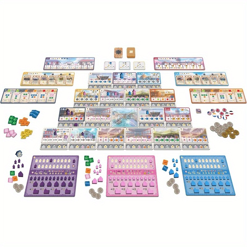 Yokohama Strategy Board Game Worker Placement Set in Japan 2 to 4 Players 90 Minutes Ages 14+