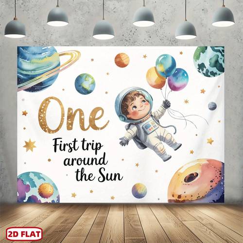 2d flat 2d flat 2d flat 2d flat 2d flat 1pc 2d flat for galaxy themed backdrop banner trip around the with astronaut planets durable indoor outdoor party decor for birthdays events festivals and themed parties