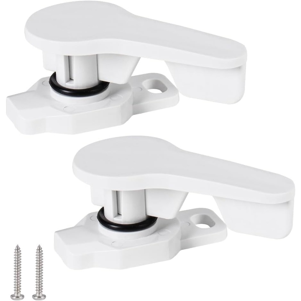 TEMU Boat Hatch Cover Handle, 1/2pcs, Rv Handle Latch For Inspection Hatch Square Hatch Cover Accessories Handle, White Black