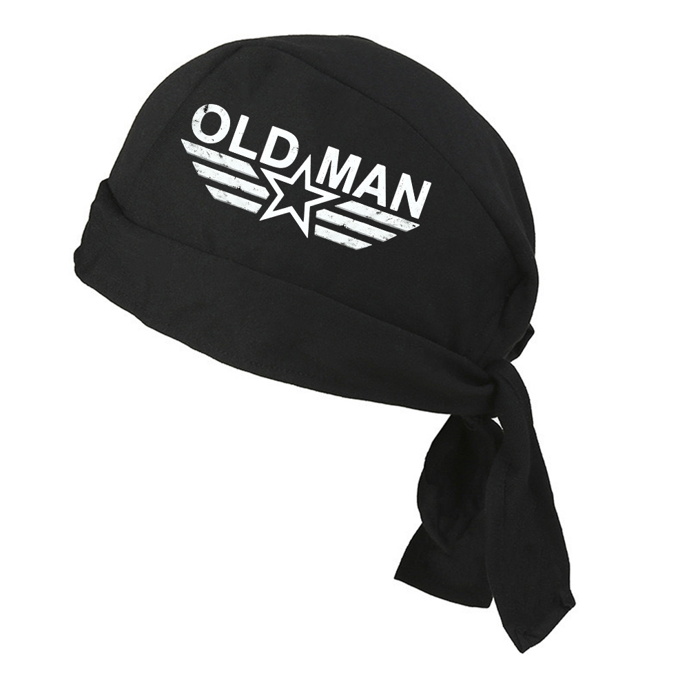TEMU 1pc Old Man Multi-use Pirate Bandana Head Mens Wrap Scarf For Cosplay Outdoor Daily Wear