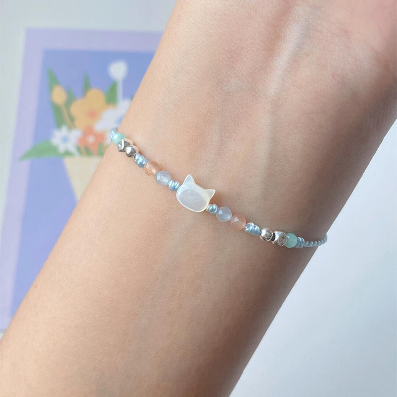 Sweet Candy Color Beimu Cat Bracelets for Couples