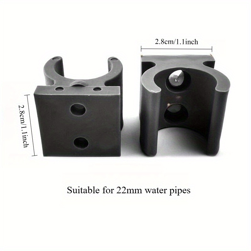 Image of 5pcs Water Pipe Fixing & Storage Bracket Set Wall-mounted Bracket + Wall Clip + Garden/car Wash Spray Gun Water Pipe Holder, Suitable For Spray Gun/garden/car Wash Water Pipes