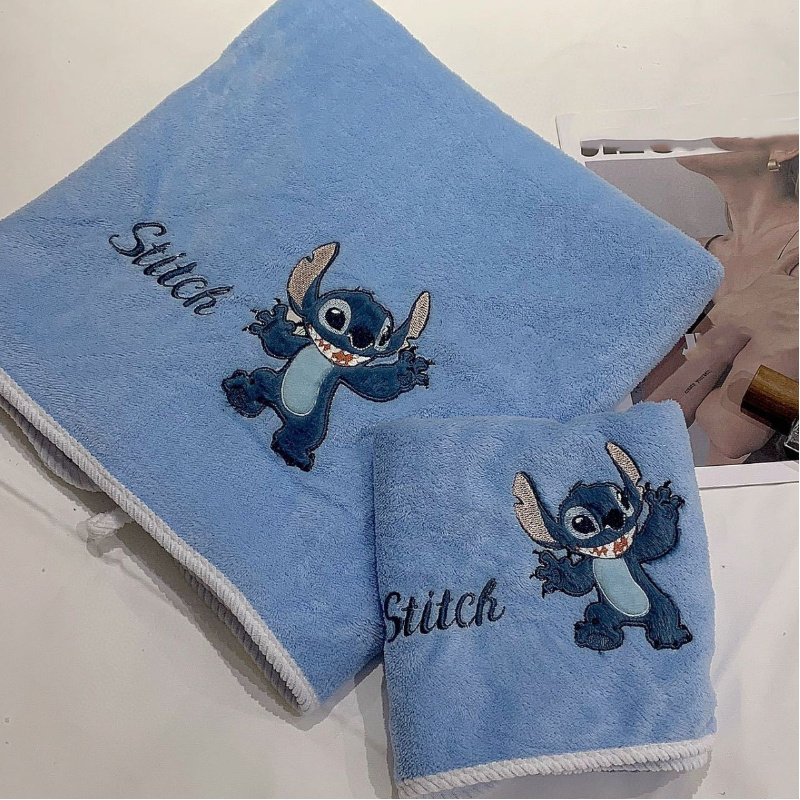 

Set Of 2 Stitch Bath Towels Featuring Fast Drying And Absorption, Ideal For Dorm Showers And Outdoor Use; Travel Accessories