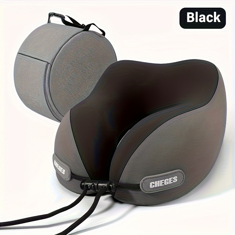 Ergonomic U-shaped Neck Pillow With Storage Bag Comfortable Headrest, Slow Rebound Support Head Pillow Suitable For Airplanes, Cars, Buses, Offices, Etc. Machine Travel Pillow