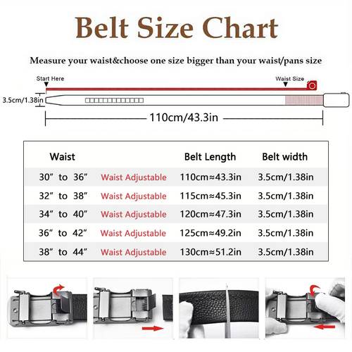 2pcs stylish cowhide belts with automatic s durable leather everyday use parties festivals work and formal occasions everyday belts stylish cowhide design automatic closure cowhide belts