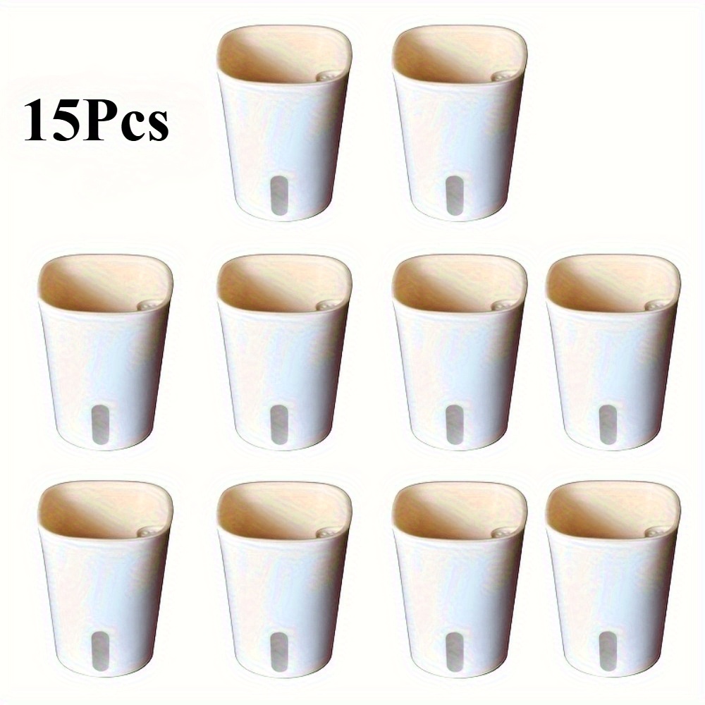 Image of 15pcs Flower Pots With Level Display And Multiple Air Holes, Self-watering Pots Suitable For Indoor And Outdoor Use, With Extra Additions Gardening Gift Home Decor