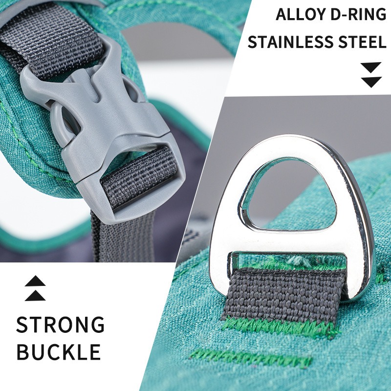 Comfortable Adjustable Dog Chest Harness with Quick-Release Buckles