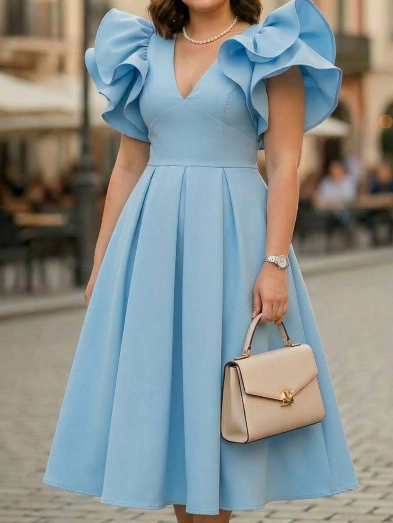 temu blue dress blue dress women sold on Temu United States