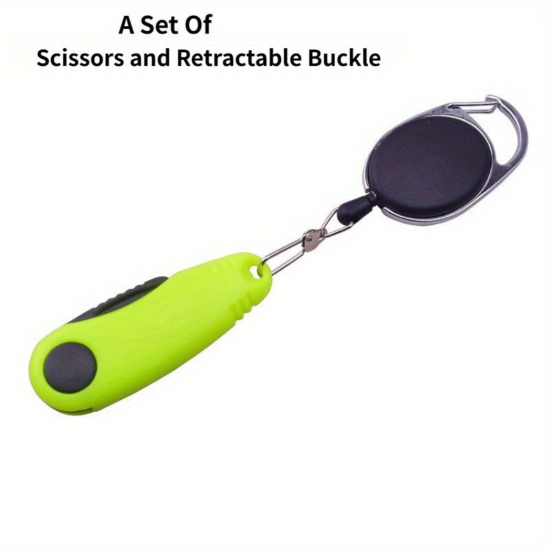 Fishing Quick Knot Tool Kit Shrimp Shape Fold Scissors Fishing Line Cutter Clipper Hook Sharpener Fishing Tackle