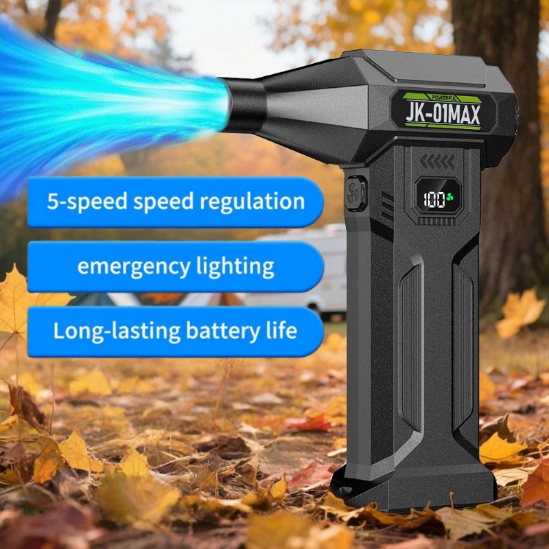 TEMU Handheld Super Powerful Portable Turbo Blower, 9000000 Rph High Power, 4-speed Adjustable , 4pcs Kit Portable Brushless Motor Turbo Fan, High