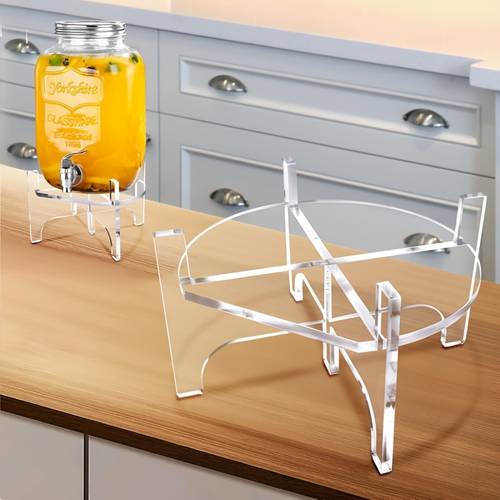 transparent acrylic container stand household countertop support rack vase tray detachable bracket standing shelf