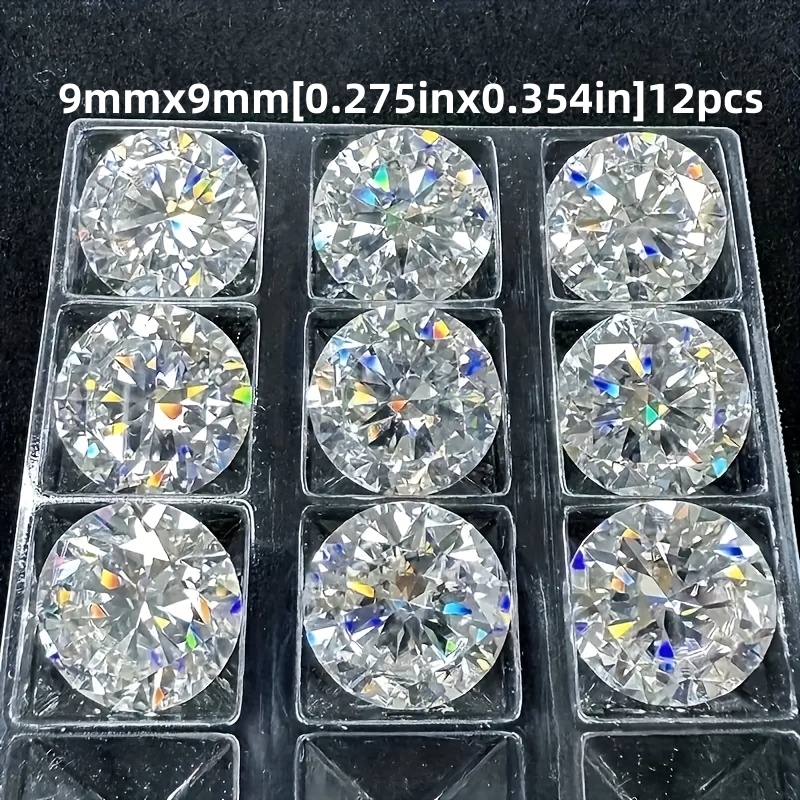 A Set Of 12 High-quality Round Glass Crystal Gemstones, Perfect For Your Own Jewelry, Making It An Ideal Gift , And As Jewelry Parts And Additions