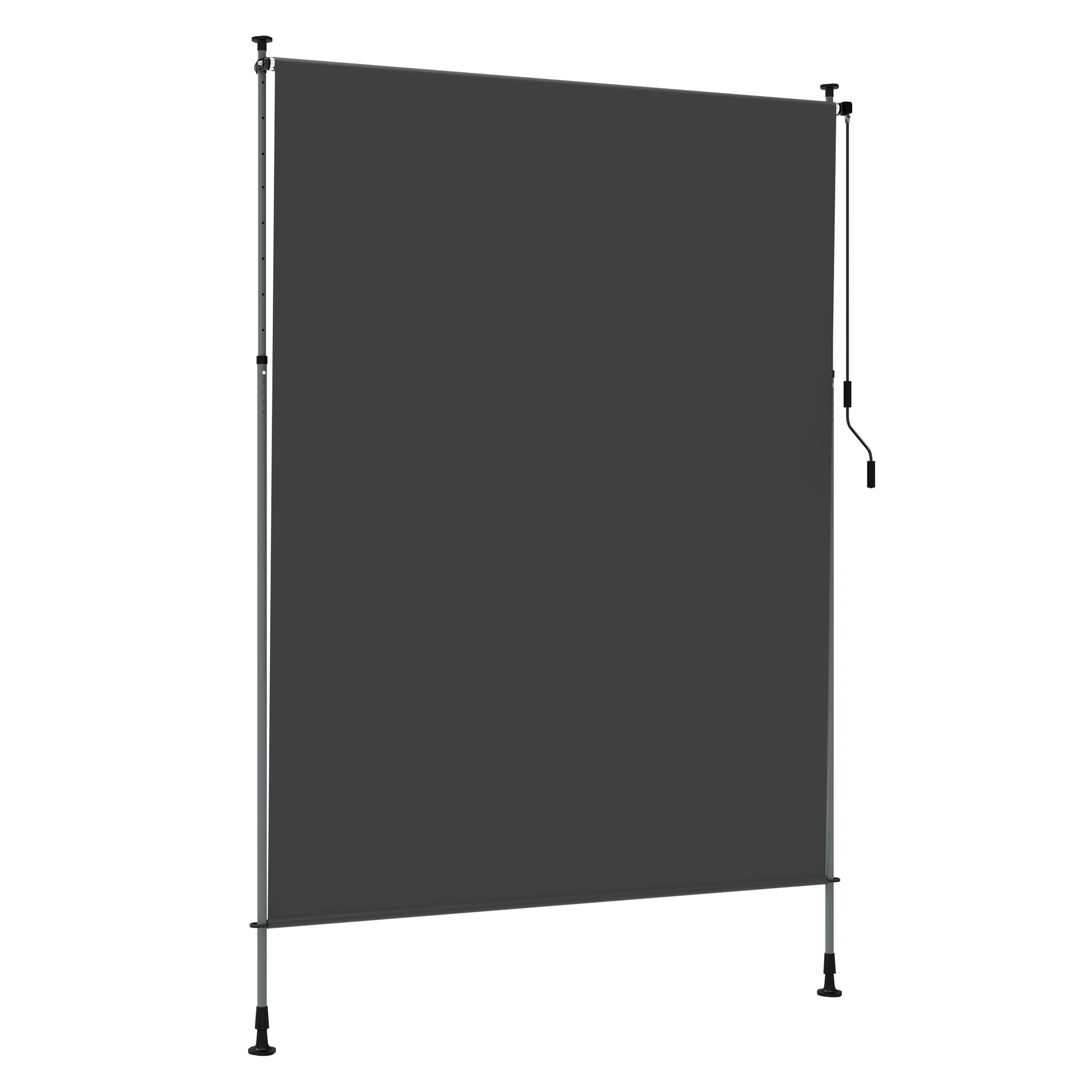 Image of Vertical Sunshade Curtain, Indoor And Outdoor Retractable Crank Operated Sunshade Curtain, Balcony Sunshade Curtain, Sunshade Curtain, Used For Sunshade And Privacy Protection